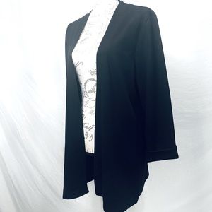 Jodifl Black Open Faux Cuff Blazer NWT Large